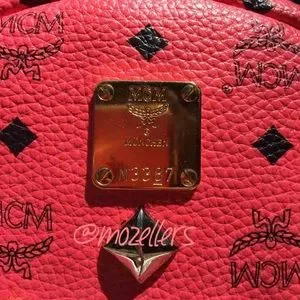 Coral MCM Backpack size Medium Medium Stark Backpack in Cubic Coral Visetos Blue | MCM ®JP main image 4